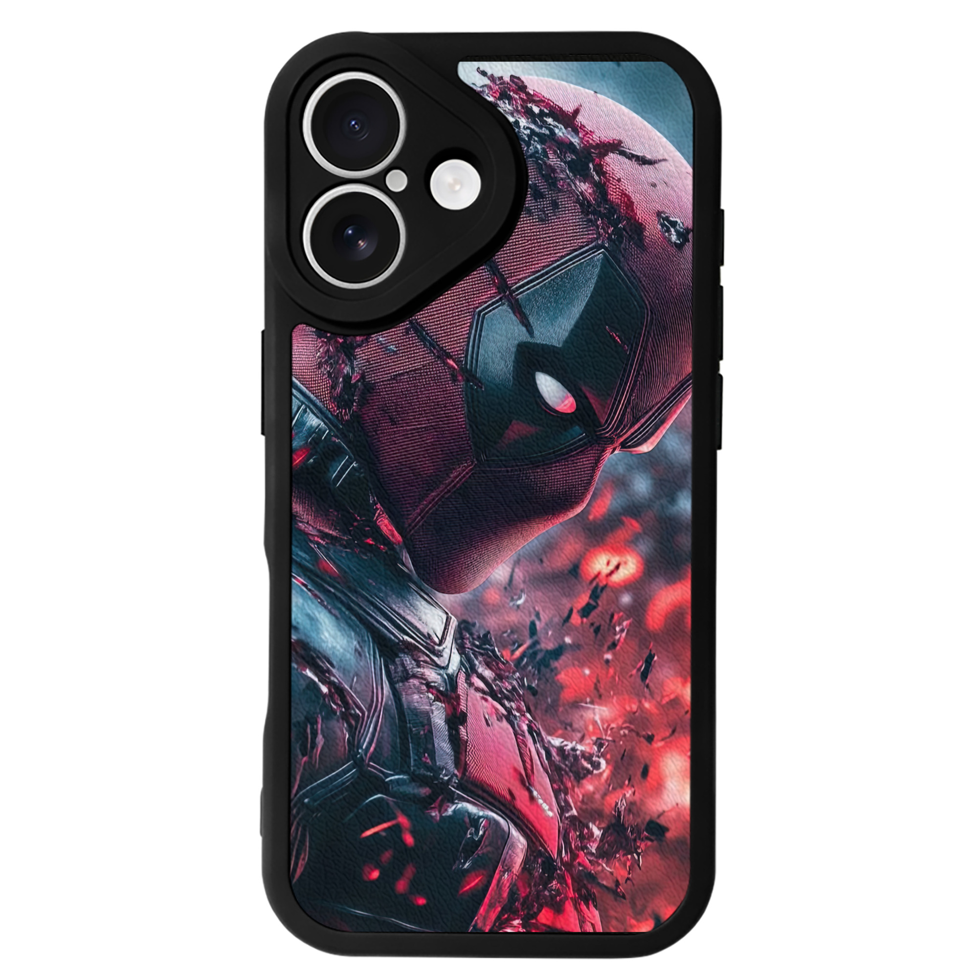（画像用） Deadpool デッドプール 【iPhone 16シリーズ対応】シリコンスマホケース（レザー調） 材質：シリコン